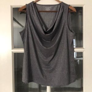 Silver shimmer tank top